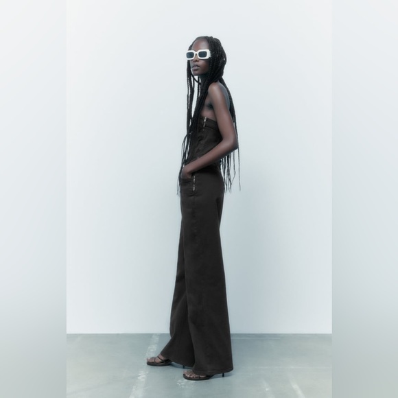 COPY - Zara CORSET DENIM JUMPSUIT - Picture 5 of 6